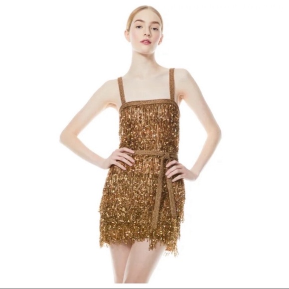 ALICE + OLIVIA Sonja Sequin Mini Dress - Picture 3 of 15